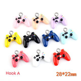 10Pcs Mini Game Controller Charms for DIY Jewelry Making