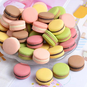 10pcs Macaron Charms Resin Earring Pendant DIY Keychain Accessory