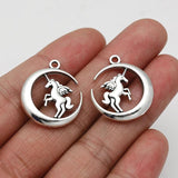 12pcs Moon Fairy Charms Unicorn Pendants DIY Jewelry Making Supplies