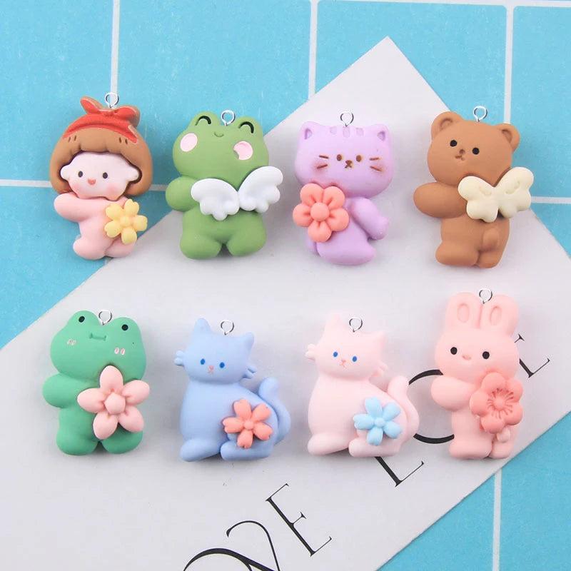 10pcs Animal Charms Pendants for DIY Jewelry Making