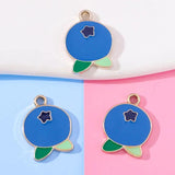 20Pcs Blueberry Pendant DIY Charm Jewelry Making Accessories