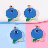 20Pcs Blueberry Pendant DIY Charm Jewelry Making Accessories
