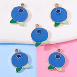 20Pcs Blueberry Pendant DIY Charm Jewelry Making Accessories