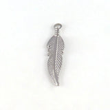 5pcs Stainless Steel Angel Wings Feather Pendant DIY Jewelry Accessories
