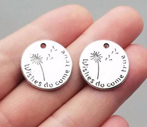 20pcs/Lot 17mm Antique Silver Dandelion Charms Pendants DIY Jewelry Finding
