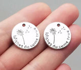 20pcs/Lot 17mm Antique Silver Dandelion Charms Pendants DIY Jewelry Finding