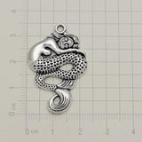 12pcs Antique Silver Mermaid Oceanlife Charms for DIY Earring Making