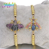 Rainbow CZ Insect Charms for DIY Jewelry Making