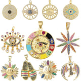Rainbow CZ Insect Charms for DIY Jewelry Making
