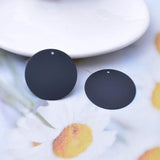 6pcs 30mm Round Charms Red Multicolour Pendant DIY Jewelry Making