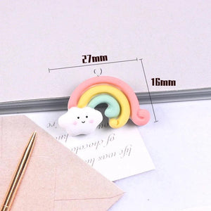 10pcs Star Sun Gingerbread Man Charms DIY Earrings Keychain Decoration