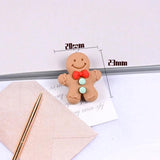 10pcs Star Sun Gingerbread Man Charms DIY Earrings Keychain Decoration
