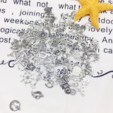 50Pcs Mixed Alloy Pendant Vintage Heart Charms DIY Jewelry Making Supplies