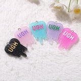 10Pcs 26*35mm UGH Charms Resin Crafts For DIY Jewelry Making