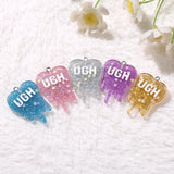 10Pcs 26*35mm UGH Charms Resin Crafts For DIY Jewelry Making