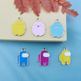 10pcs Chick Spaceman Charms Metal Pendants for DIY Jewelry