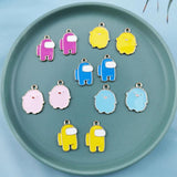 10pcs Chick Spaceman Charms Metal Pendants for DIY Jewelry