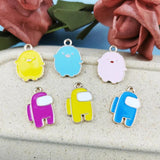 10pcs Chick Spaceman Charms Metal Pendants for DIY Jewelry
