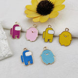 10pcs Chick Spaceman Charms Metal Pendants for DIY Jewelry