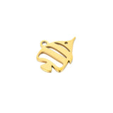 5pcs 12mm*15mm Tropical Fish Stainless Steel Pendant DIY Necklace Jewelry