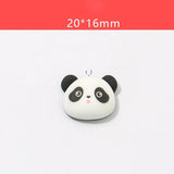10pcs Panda Head Charms Resin Floating Animal Pendant DIY Earrings C846