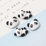 10pcs Panda Head Charms Resin Floating Animal Pendant DIY Earrings C846