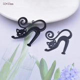 6pcs Brass Cats Charms DIY Jewelry Making Supplies Pendant