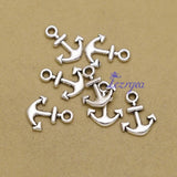 100pcs Antique Silver Mini Anchor Charms DIY Bracelet Jewelry Accessories