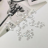 100pcs Antique Silver Mini Anchor Charms DIY Bracelet Jewelry Accessories