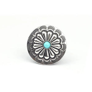 3pcs/lot 30MM Retro Zinc Alloy Daisy Flowers Concho Charms Pendants