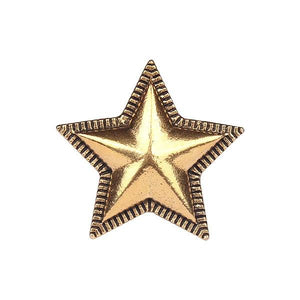 3pcs Retro Zinc Alloy Bronze CONCHO Stars Pentagram Decorative Buttons Charms