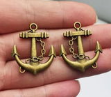 10pcs Anchor Charms Pendant DIY Keychain Jewelry Findings Accessories