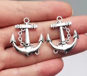 10pcs Anchor Charms Pendant DIY Keychain Jewelry Findings Accessories