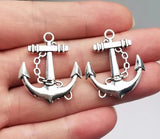 10pcs Anchor Charms Pendant DIY Keychain Jewelry Findings Accessories