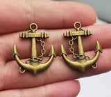 10pcs Anchor Charms Pendant DIY Keychain Jewelry Findings Accessories