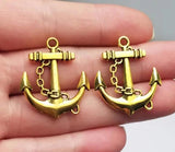10pcs Anchor Charms Pendant DIY Keychain Jewelry Findings Accessories