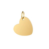 Stainless Steel Heart Tag Charm Pendant for DIY Jewelry