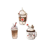 6Pcs Nurse Charms Acrylic Coffee Earring Pendant DIY Accessories