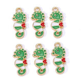 20Pcs Enamel Seahorse Charms for DIY Jewelry Making