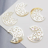 Mother-of-pearl Shell Hand-carved Hanging Piece Jewelry DIY