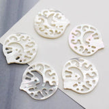 Mother-of-pearl Shell Hand-carved Hanging Piece Jewelry DIY