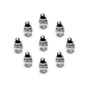 20pcs Antique Silver 3D Witch Cauldron Charms Pendants