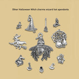 20pcs Antique Silver 3D Witch Cauldron Charms Pendants