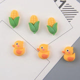 10pcs Duck Charms for Jewelry Making Animal Resin Pendant DIY Earrings C843