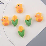 10pcs Duck Charms for Jewelry Making Animal Resin Pendant DIY Earrings C843