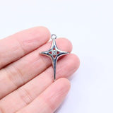 10pcs Star Coin Plated Zinc Alloy Charms Pendant Jewelry DIY Necklace