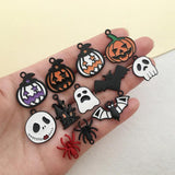 10Pcs/lot Halloween Enamel Charms for DIY Jewelry Making
