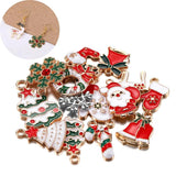 Snowman Christmas Tree Charms for Earrings DIY Jewelry Making Accessories