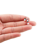 Snowman Christmas Tree Charms for Earrings DIY Jewelry Making Accessories