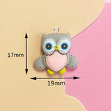 10Pcs Animal Fox Owls Resin Charms Pendant Earring DIY Jewelry
